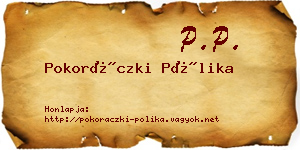 Pokoráczki Pólika névjegykártya